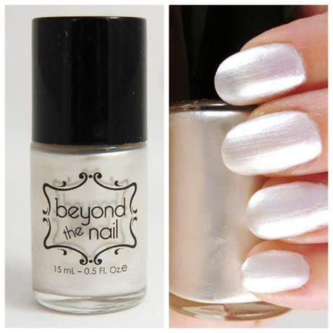 White Pearl Nail Polish by beyondthenail on Etsy