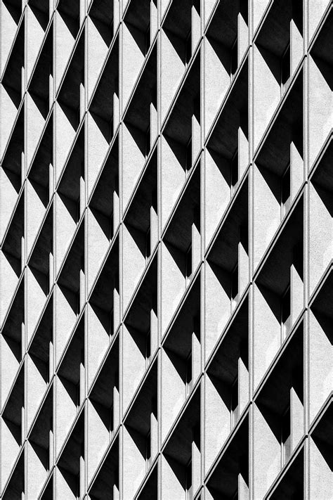 Building, facade, minimalism, architecture, black and white, HD phone ...