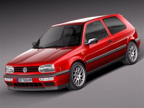 Volkswagen Golf Mk3 GTi 1991-1997 3D Model | Volkswagen golf, Golf mk3, Volkswagen