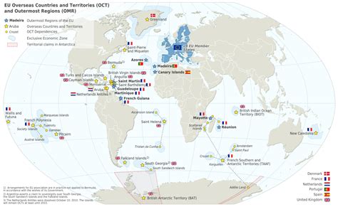 Map of EU Overseas Countries and Territories | TopForeignStocks.com