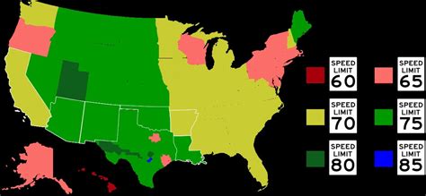 Interstate Speed Limits By State Map – Map With States