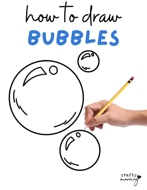 How to Draw Bubbles (Easy Step by Step) - Crafty Morning