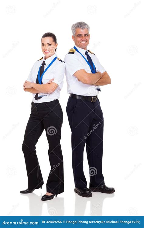 Pilot and co-pilot stock photo. Image of gorgeous, posing - 32449256