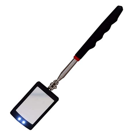 Telescoping LED Lighted Flexible Inspection Mirror 360 Swivel for Extra Viewing - Buy Online in ...