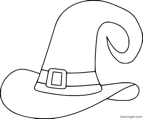 Witch Hat Coloring Pages (13 Free Printables) - ColoringAll