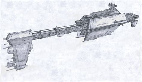 My design for the Mark One Starhawk, a New Republic battleship introduced in the Aftermath books ...