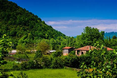 Village Houses on Turkish Countryside Stock Image - Image of environment, blue: 71310431