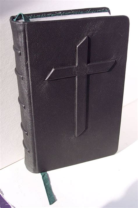 Handbound Custom Leather Study Bible Traditional Cross-KJV or NIV ...