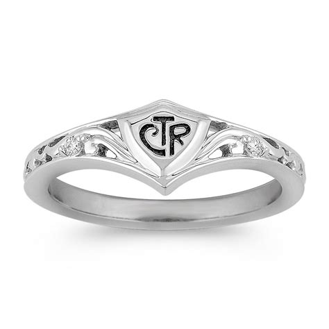 Diamond and Sterling Silver CTR Ring | Ctr rings, Rings, Fashion rings