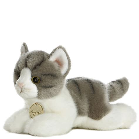 TheMogan 8" Cute Tabby Baby Cat Kitten Soft Plush Stuffed Animal Toy Grey - Walmart.com