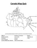 Canada Map Quiz Teaching Resources | Teachers Pay Teachers