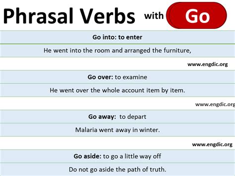 Phrasal verbs with go away | Phrasal verbs with meaning, Sentences, Meant to be