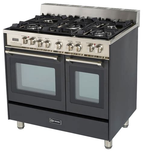 Verona 36" Double Oven Dual Fuel Range - Transitional - Gas Ranges And Electric Ranges - New ...