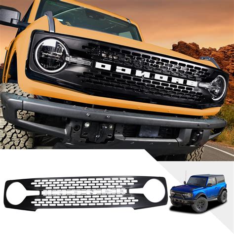 Buy 2024 NEW Front Grille High version Compatible for 2021 2022 2023 2024 Ford Bronco Premium ...