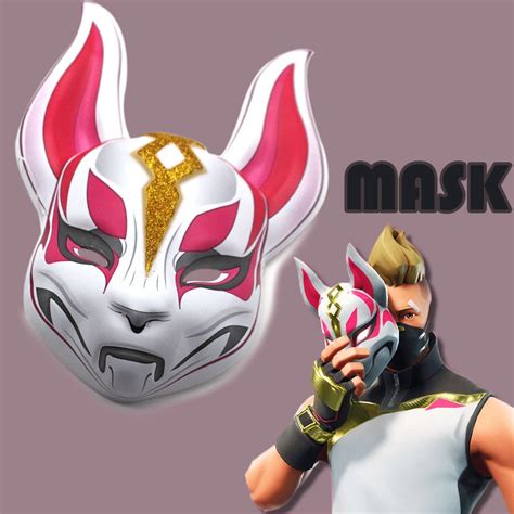 Fortnite Plastic Mask Fox PVC Cosplay Masks For Party Halloween Mardi Masks Mascarade Mask From ...