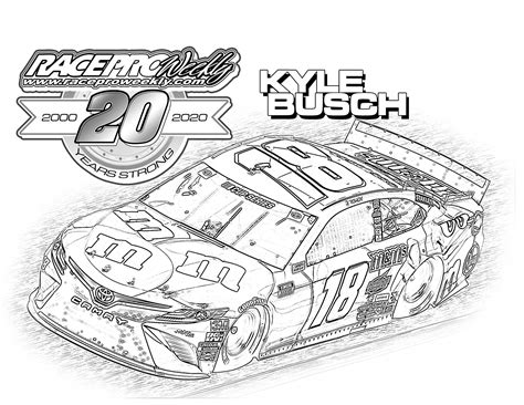 Nascar Printable Coloring Pages