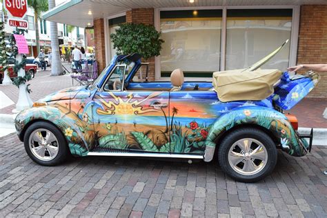 Custom Painted VW Beetle Convertible (Fort Myers Classic Car Cruise-In ...