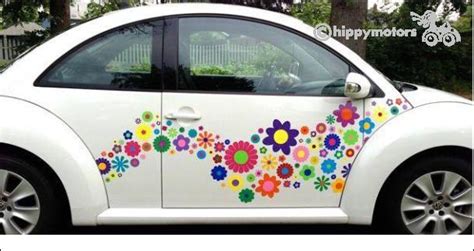 Unique designs of colourfast, high quality vinyl flower car decals