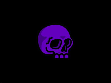 Neon Skull Animation by James Cole on Dribbble