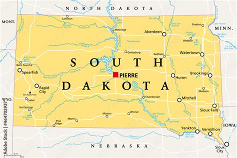 South Dakota Map Mount Rushmore - Yetta Katerine