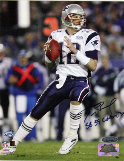 Lot Detail - Tom Brady Signed 8" x 10" Photo w/Rare "SB 39 Champs" Insc ...