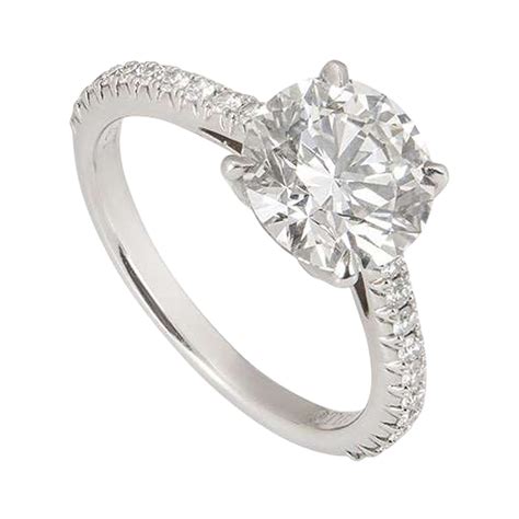 Tiffany and Co. Vintage Old Cut Diamond Engagement Ring with Baguettes 1.72 Ctw For Sale at 1stDibs