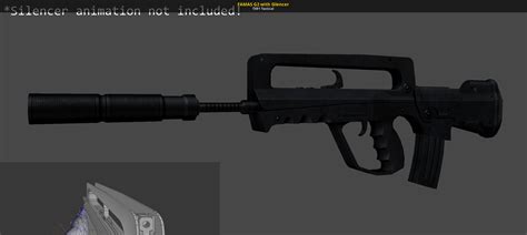 FAMAS G2 with Silencer [3D Models]