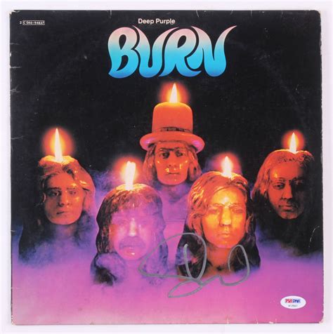 David Coverdale Signed Deep Purple "Burn" Vinyl Record Album Cover (PSA ...