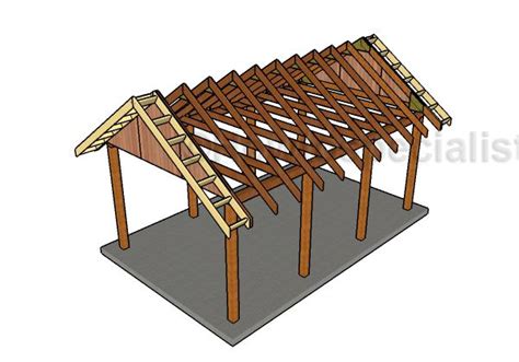 Building a Gable Carport Roof Plans | HowToSpecialist - How to Build, Step by Step DIY Plans ...