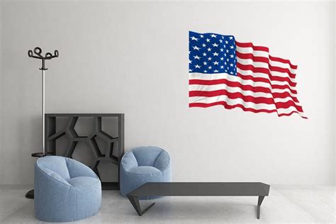 USA Flag Decal American Flag Decal Freedom America Art Star - Etsy