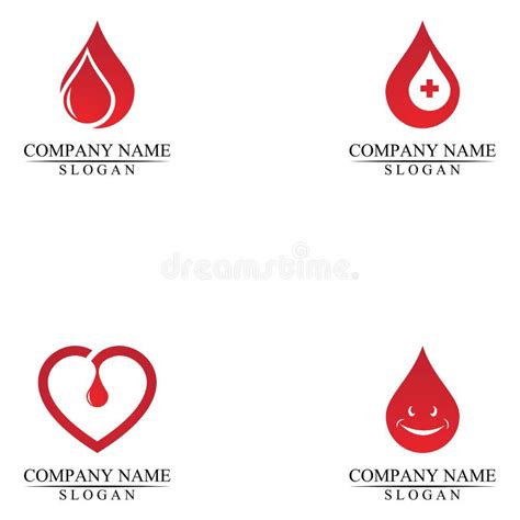 Blood Logo Template Vector Icon Illustration Design. Stock Vector - Illustration of emergency ...