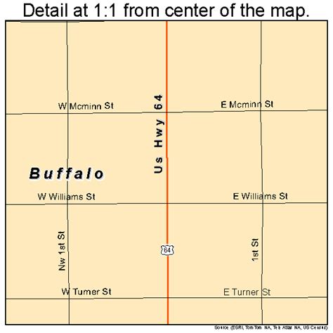 Buffalo Oklahoma Street Map 4009850