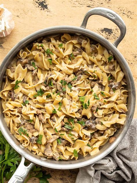 One Pot Beef and Mushroom Stroganoff - Budget Bytes