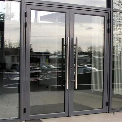 Aluminium Hinged Glass Door, For Home,Office And Hotel, Thickness: 8mm ...