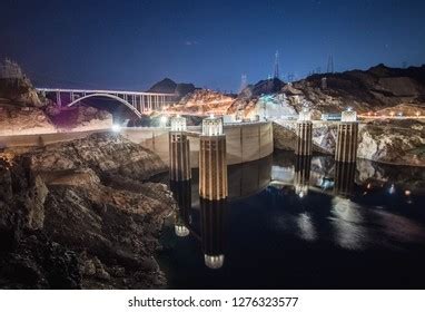 Hoover Dam Night Stock Photo 1276323577 | Shutterstock