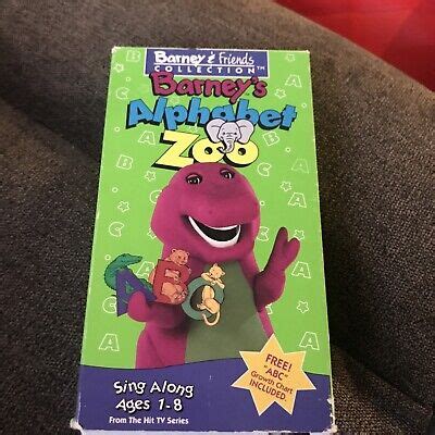 BARNEY & FRIENDS Collection Alphabet Zoo VHS Video Tape Sing-Along ...