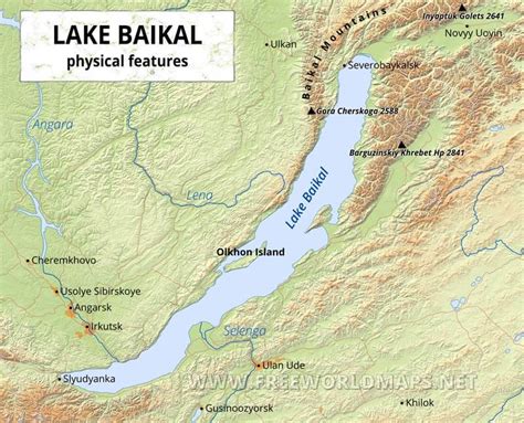 Lake Baikal Depth Map