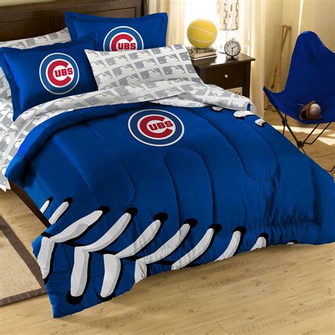 5pc MLB Chicago Cubs Comforter Set - Baseball Bedding Set - Twin Bed