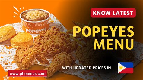 Popeyes Menu & Updated Prices in Philippines 2024