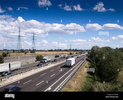 A1 Highway Autostrada del Sole - Italy Stock Photo - Alamy