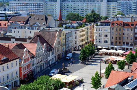 Cottbus, germany. Aerial view on the city of cottbus, germany, altmarkt market w #Sponsored , # ...