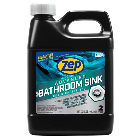 Zep Advanced Bathroom Sink Drain Opener Gel 32-oz Drain Cleaner at Lowes.com