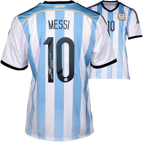 Lionel Messi Argentina Autographed White Jersey Fanatics Authentic ...