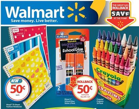 Walmart Back to School Sales Back To School Supplies List, Back To ...