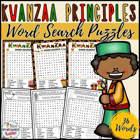 Kwanzaa Principles Activities & Bulletin Board Set BUNDLE | Made By ...