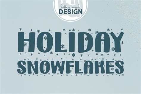 Holiday Snowflakes Font - MakersType