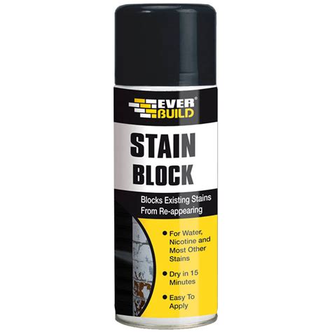 Everbuild Stain White Block Stain Spray Paint - 400ml