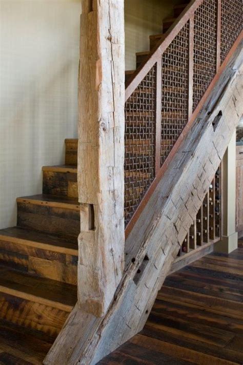 rustic rails | Rustic staircase, Rustic stairs, Staircase design