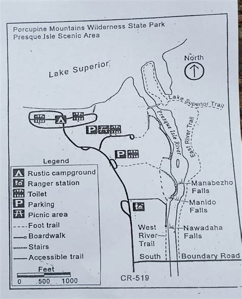 Presque Isle State Park Map