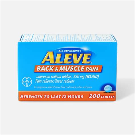 Aleve Back & Muscle Pain, 200ct